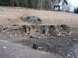 Pozůatatky Smrtova stavení, leden 2020